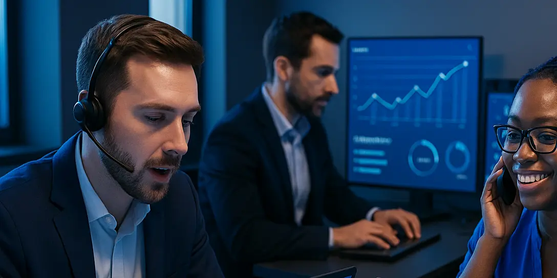 Equipo comercial analizando estrategias de ventas externalizadas con Outsourcing Planet en España