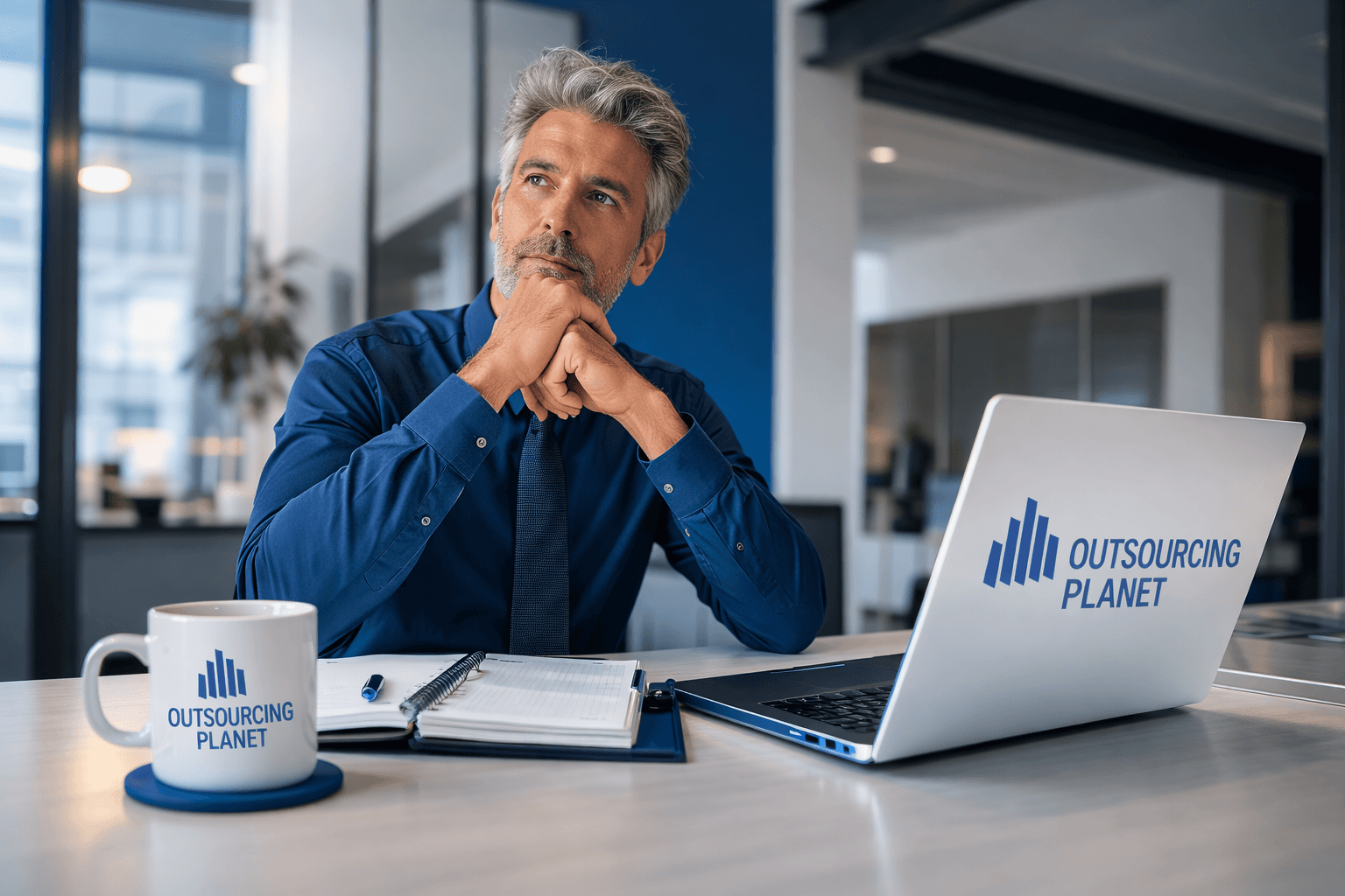 Profesional B2B trabajando en prospección comercial, representando la función de SDR externalizado y generación de oportunidades para empresas.